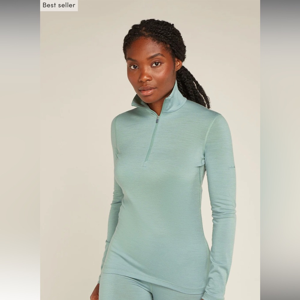 Icebreaker Women's Long Sleeve Merino Top - Moss